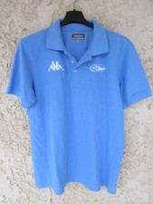 Polo rugby AVIRON BAYONNAIS BAYONNE bleu ciel KAPPA shirt manches courtes M