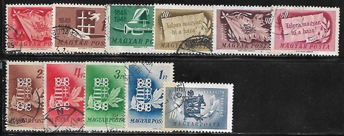 Hongrie 1948 yvert 883 - yvert, 883/93