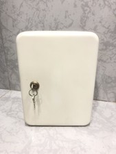 Ancienne boite coffre caisse métallique à espéce monnaie clés vérouillable 