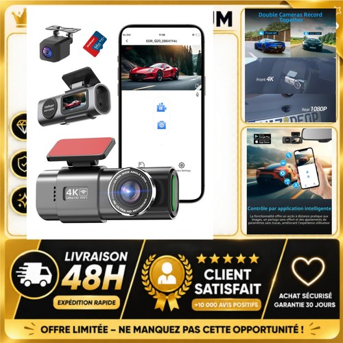 Dashcam 1080p wifi - dashcam, 4k+1080p