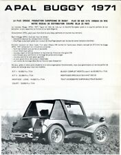 Apal Buggy VW-based French text sales item 1971