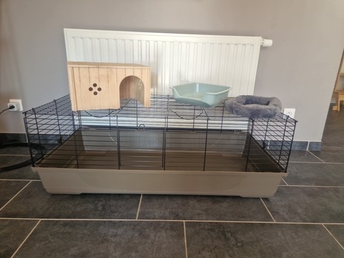 Ensemble cage lapin - cage,