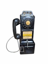Automatic Electric Company Rotary 3 Coin Slot Payphone Pay Telephone with Keys
