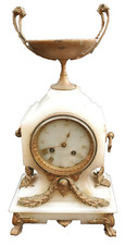 Pendule en Albâtre et Bronze