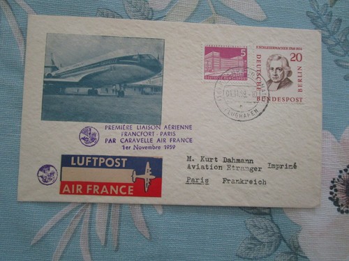 1er vol francfort paris par
