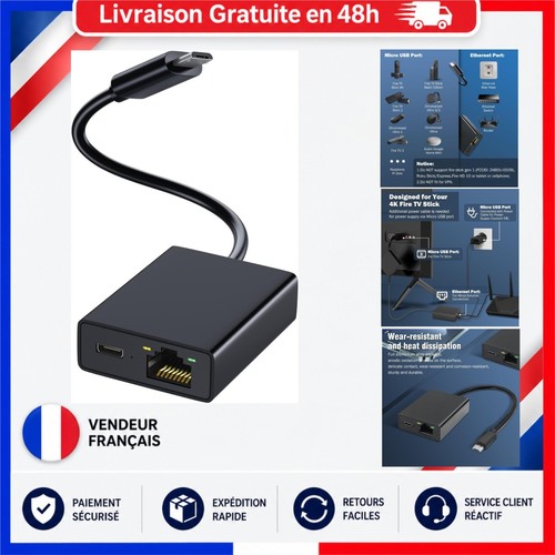 Adaptateur ethernet micro - micro, usb