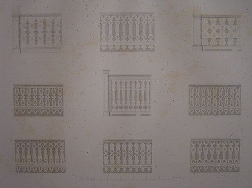 Lithographie parapets - lithographie, en