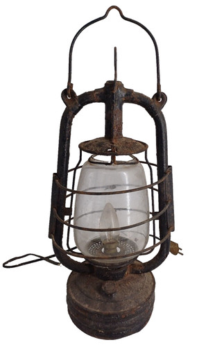 Ancienne lampe tempête - ancienne,