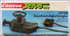 Carrera Servo 53708 - Régulateur de Vitesse avec Volant et Bouton de Verrouillag