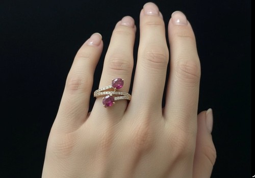 Bague rubis naturels de - 💎,