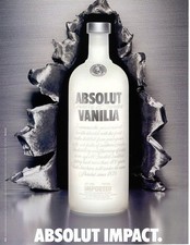 ABSOLUT IMPACT - 2003 - 8"X11" - magazine vodka ad art print - Mint cond