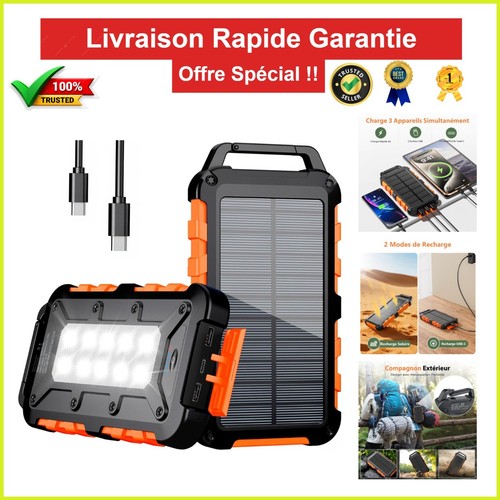 Batterie externe solaire - batterie,