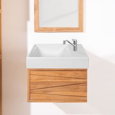 Lave mains en céramique, rectangulaire VITA blanc l.45 x P.100 x L26 cm - LPP  