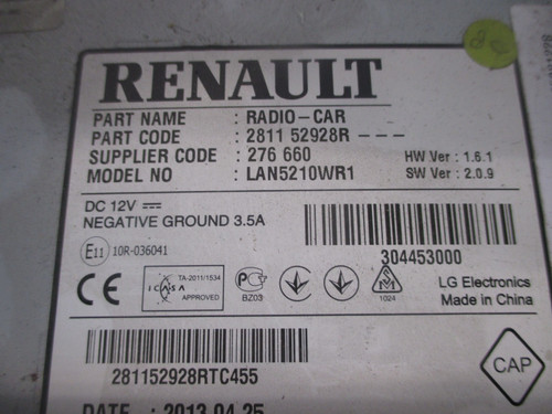 Autoradio recepteur renault - autoradio,