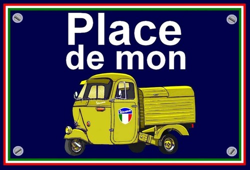 Plaque place mon - plaque,