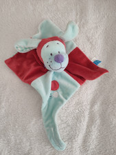 Doudou Chien Lapin  Plat bleu