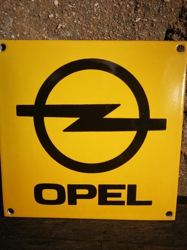 Plaque émaillée opel - plaque,