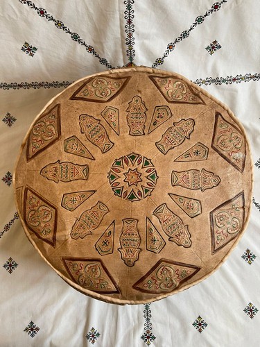 Pouffe véritable cuir - pouffe, en