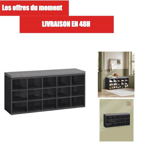 Vasagle banc chaussures 15 - banc,