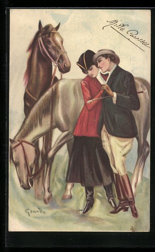 Carte postale artiste belle - postale,