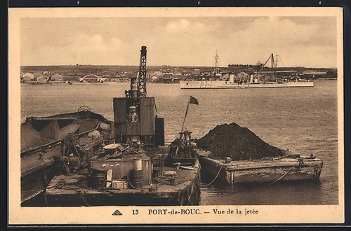 Cpa port bouc vue - port-de-bouc,, la