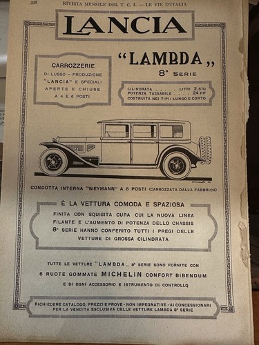 Lancia lambda série - 8e,
