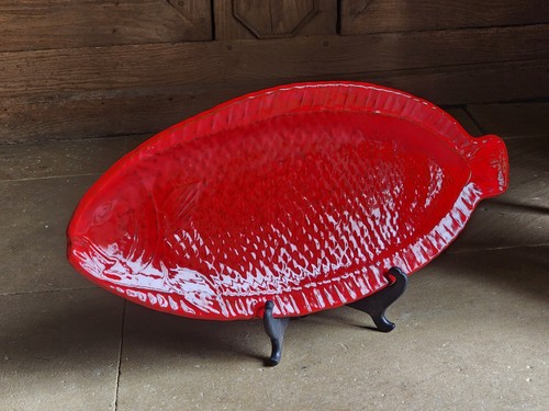 Céramique poisson rouge red - rouge,