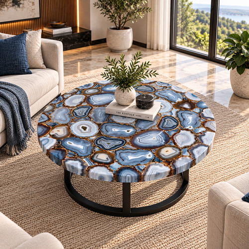 Table basse ronde en - basse,