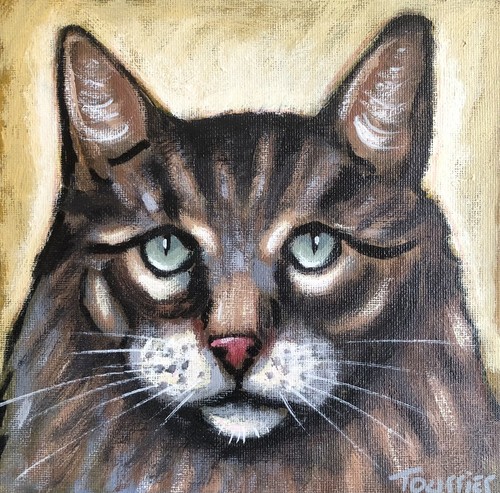 Tableau portrait chat - tableau,