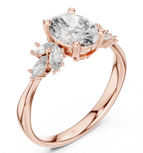 Bague petite tige classique - , en