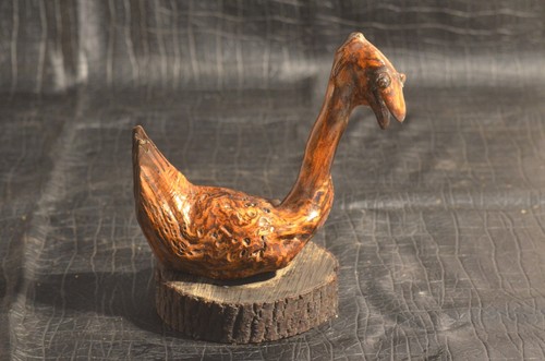Ancienne sculpture canard - ancienne,