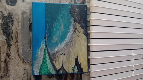 Peinture acrylique abstraite