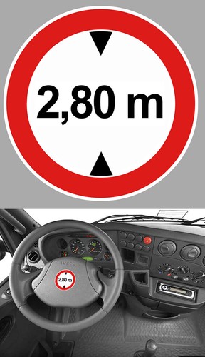 Autocollant hauteur limite - hauteur,
