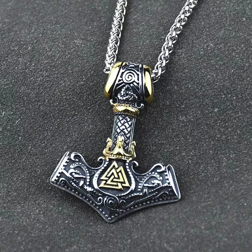 Marteau viking argenté - viking,