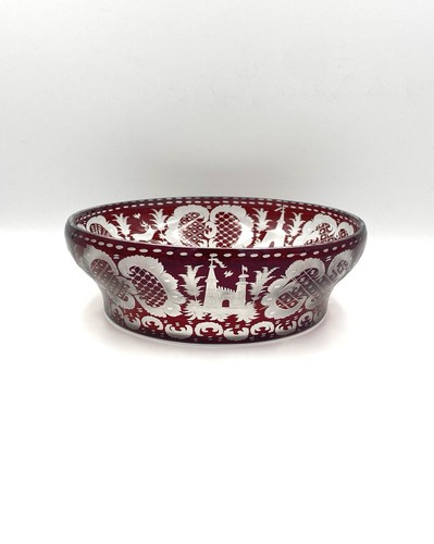 Coupe cristal taillé rouge - coupe, en