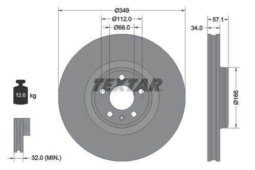 Disque frein audi p - audi,