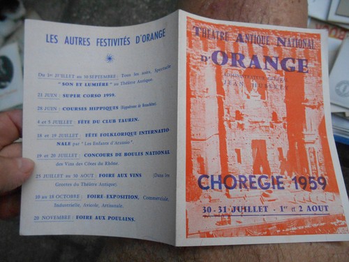 Programme ancien theatre - programme,