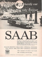 Auto Saab 96 Suédois 1962