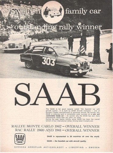 Auto saab suédois - saab, 96