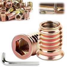 Insert Fileté Bois M6x15 mm