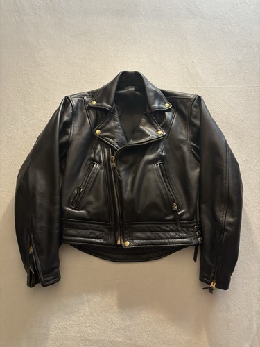 Vintage langlitz leather biker - leather,