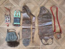 lot 06 leather bags from tribal Africa Tuareg Algeria Saharians Morocco 