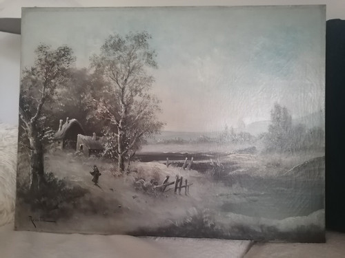 Tableau ancien huile sur - ancien,