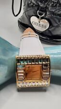 Montre GUESS neuve Blanc et Doré + argenté + Strass