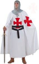 Déguisement Homme CHEVALIER TEMPLIER XL Adulte Médiéval Croisades NEUF