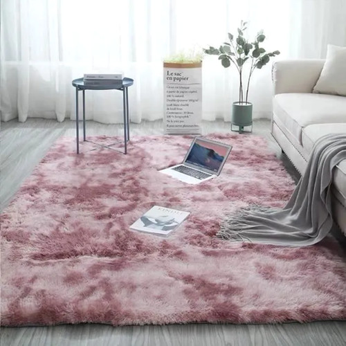 Tapis shaggy rose - tapis,