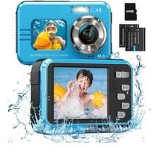 4K Waterproof Action Camera with Dual Display – Underwater Ready