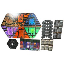 Atmosfear the Harbingers Board Game Replacement Pieces Hexagon Board Slabs Cards