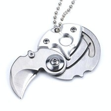 Mini couteau pliant portable militaire de poche 8 cm multi-outils d'autodéfense