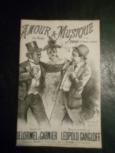Ancienne partition musique - partition, de